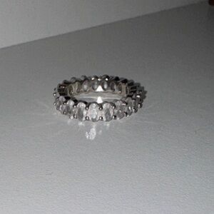 Dazzling Silver Eternity Ring